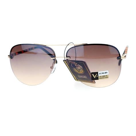 rimless aviator sunglasses women's